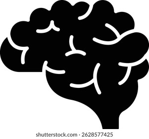 Brain vector icon. Can be used for printing, mobile and web applications.