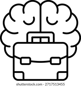 Icono de Vector cerebral. Se puede utilizar para aplicaciones de impresión, móviles y de Web.