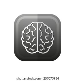 Brain  - vector icon, flat design