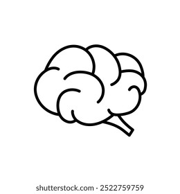 Brain vector icon idea sign