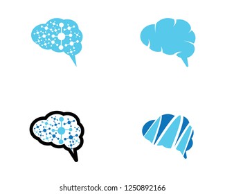 Brain vector icon illustration