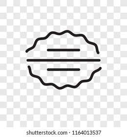 Brain vector icon isolated on transparent background, Brain logo concept