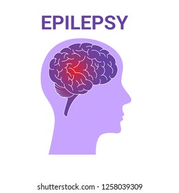 Brain vector icon isolated on a white background.