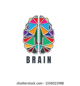 Brain vector icon or logo design