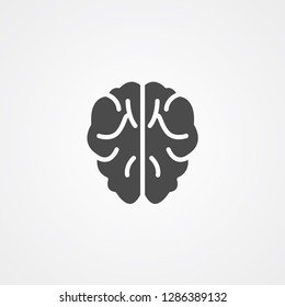 Brain vector icon sign symbol