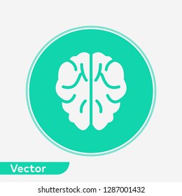Brain vector icon sign symbol