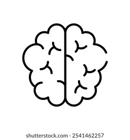 Ilustração de stock de ícone de vetor cerebral