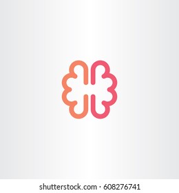 brain vector icon symbol design 