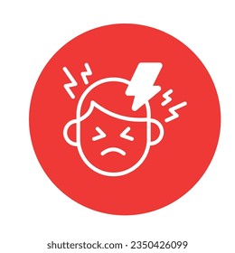 Gehirnvektorsymbol, das leicht modifizieren oder bearbeiten kann  

