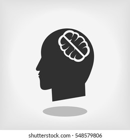 brain vector icons, vector best flat icon, EPS