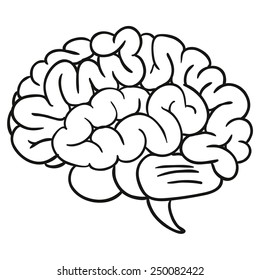 brain. vector illustration