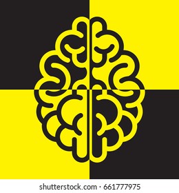 Brain vector illustration.