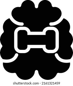 brain Vector illustration on a transparent background. Premium quality symmbols. Glyphs vector icons for concept and graphic design.