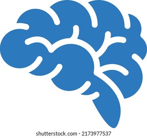 ilustración del vector cerebral en un fondo transparente.Símbolos de calidad premium.Icono vector glifos para el concepto y el diseño gráfico.
