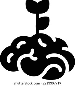 brain Vector illustration on a transparent background. Premium quality symmbols. Glyphs vector icons for concept and graphic design.