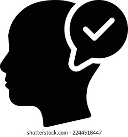 brain Vector illustration on a transparent background. Premium quality symmbols. Glyphs vector icons for concept and graphic design. 
