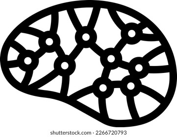 brain  Vector illustration on a transparent background. Premium quality symmbols. Thin line vector icons for concept and graphic design.