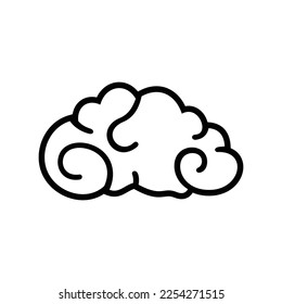 Brain Vector Logo Design Template