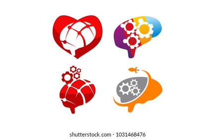 Brain Vector Template Set