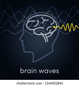 Brain Waves Vector Concept