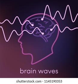 Brain Waves Vector Concept