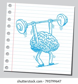 Brain Workout (hard Work Concept)