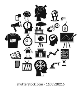 Brainchild icons set. Simple set of 25 brainchild vector icons for web isolated on white background