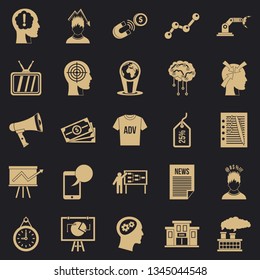 Brainchild icons set. Simple set of 25 brainchild vector icons for web for any design