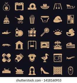 Brainchild icons set. Simple set of 36 brainchild vector icons for web for any design