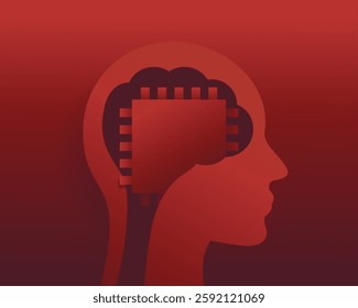 Brain-computer interface concept - innovative technology that determines functional intent - to change, move, control, or interact - directly from the brain activity