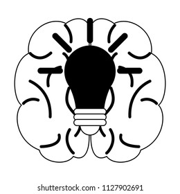 Braind and big idea in black and white