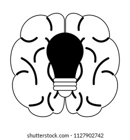 Braind and big idea in black and white