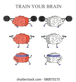 Brains is engaged in training. Set of six variations