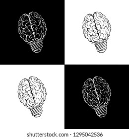 brains light bulb idea abstraction