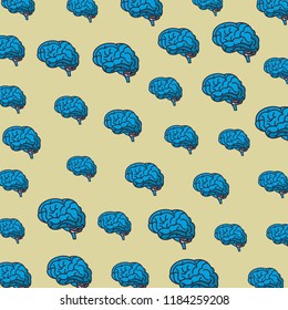 Brains pattern background