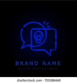 Brainstorm blue chromium metallic logo