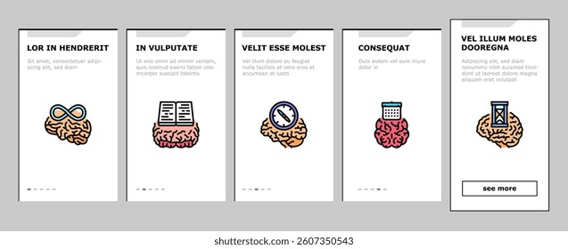 brainstorm business team think onboarding mobile vector brain solution, strategy creative, teamwork people, work mind, human, bulb, target brainstorm business team think illustrations