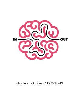 Brainstorm concept. Innovation and solution, vector illustration.