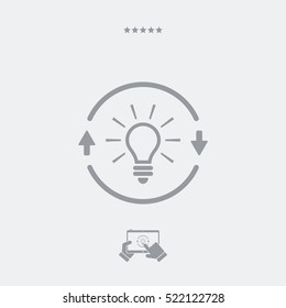 Brainstorm concept - Vector web icon