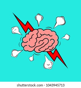 Brainstorm creative idea concept, vector illustration.