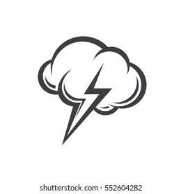 Brainstorm creative idea flat design icon.