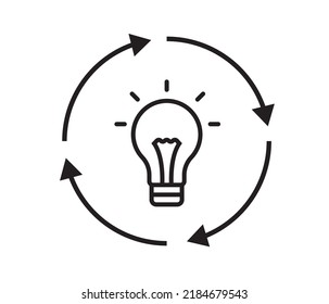 Brainstorm, creative idea icon design .