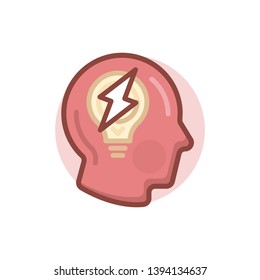 Brainstorm Filled Color Vector Icon