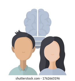 Brainstorm flat illustration. Business idea flat icon. Vector.