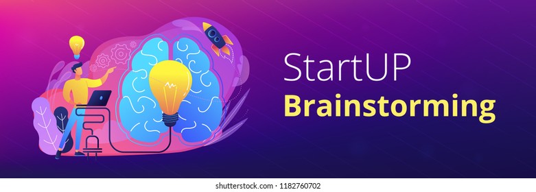 Brainstorm header or footer banner.