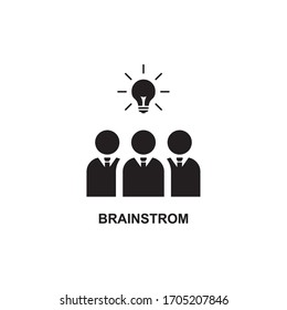 BRAINSTORM ICON , IDEA HUMAN ICON