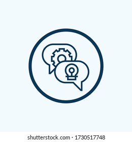 brainstorm icon isolated on white background from business strategy collection. brainstorm icon trendy and modern brainstorm symbol for logo, web, app