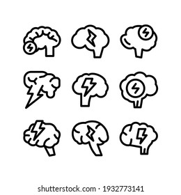brainstorm icon or logo isolated sign symbol vector illustration - Collection of high quality black style vector icons
