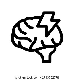 icono de lluvia de ideas o logotipo símbolo de señas aislado ilustración vectorial - iconos vectoriales de estilo negro de alta calidad
