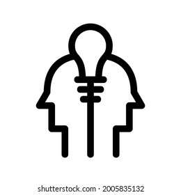 brainstorm icon or logo isolated sign symbol vector illustration - high quality black style vector icons
